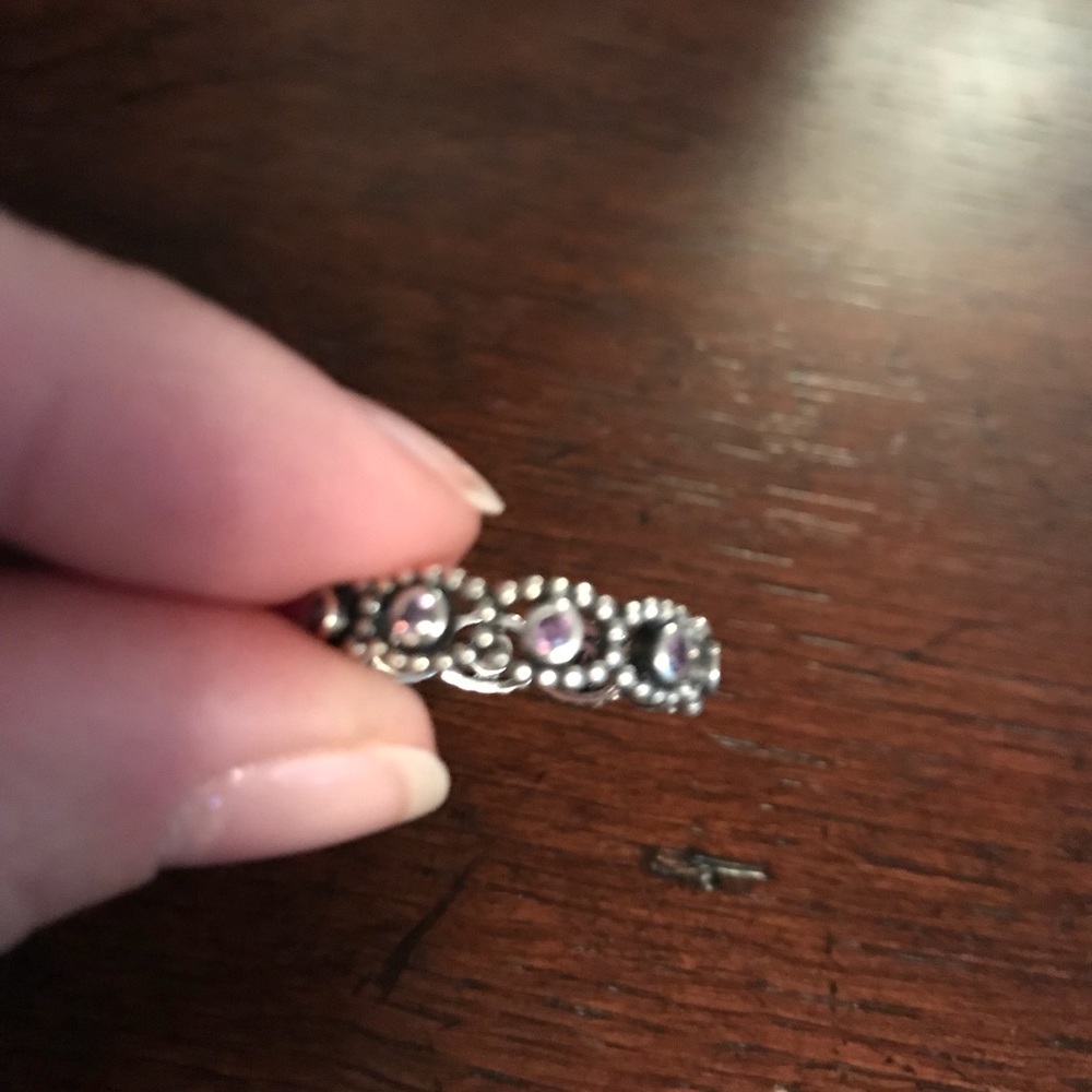 Pandora purple gem ring